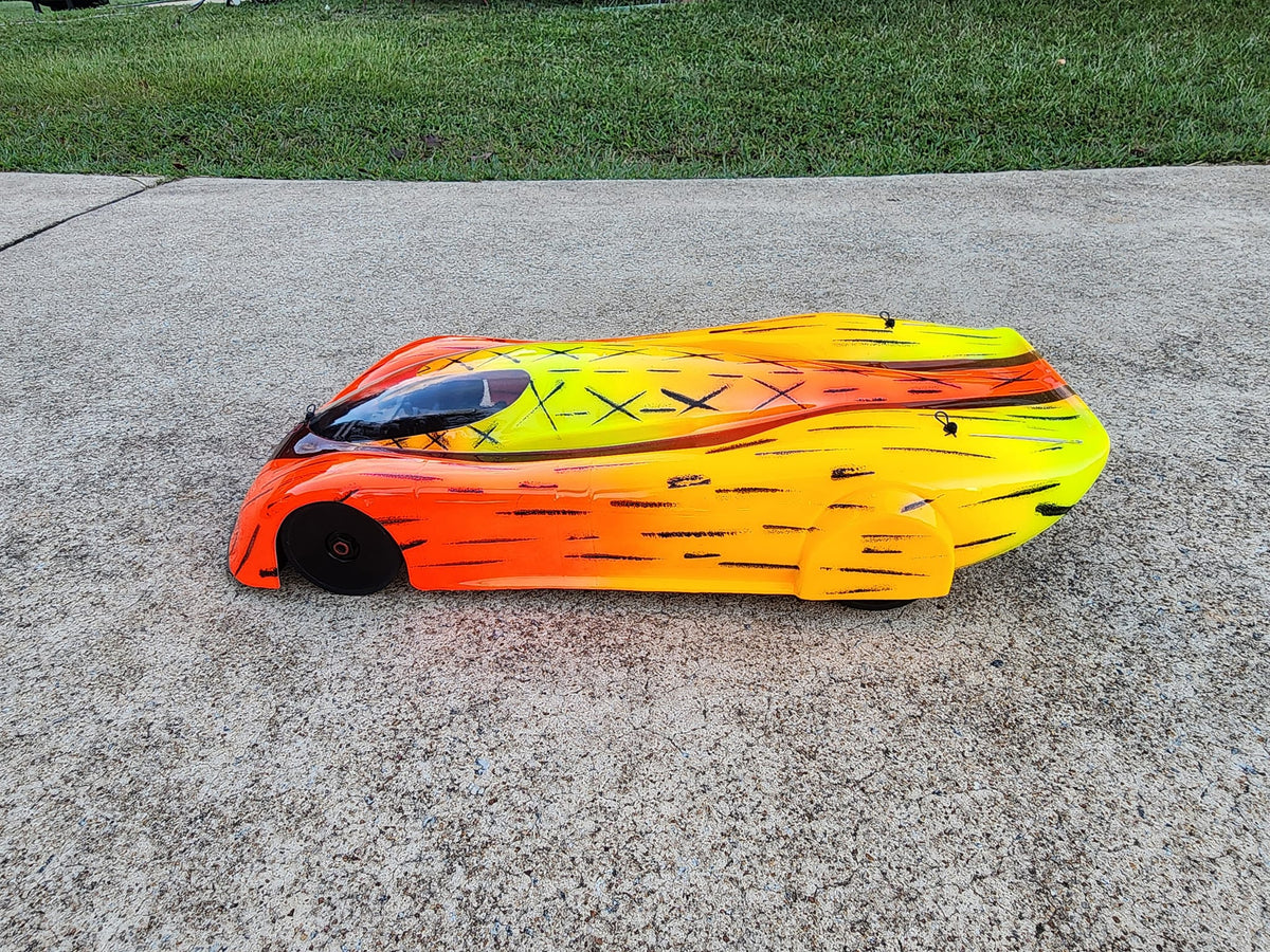 OLDSSPEED 1/7 Scale High Speed Clear RC Car Body | Delta Plastik USA