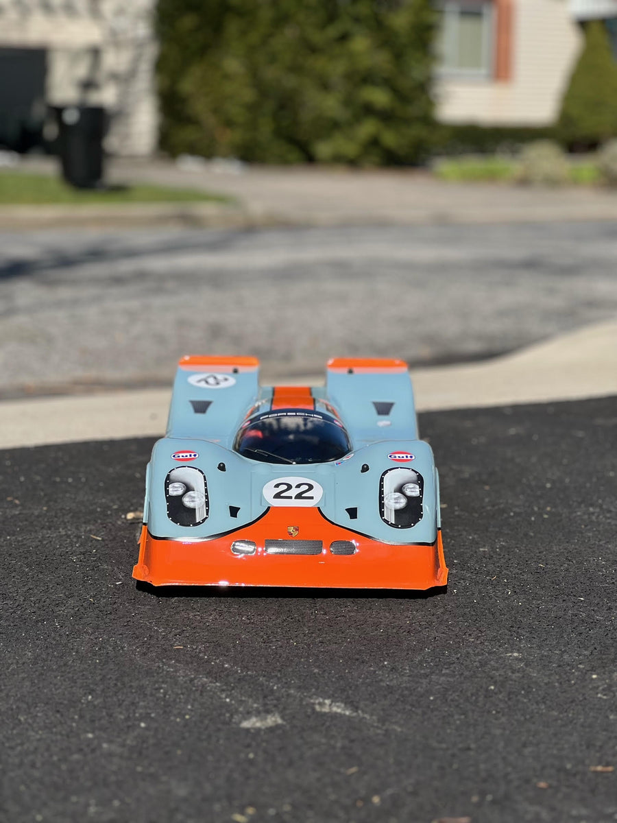 Porsche 917 1/7 Scale Clear RC Car Body | Delta Plastik