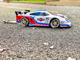 PORSCHE 911 GT1 EVO 1/8 SCALE GT CLEAR RC CAR BODY - 0165
