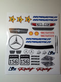 MERCEDES AMG DTM 1/8 SCALE GT CLEAR RC CAR BODY - 0159