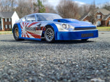DATSUN 240 Z DRAG CLEAR RC CAR BODY - DPDR2000
