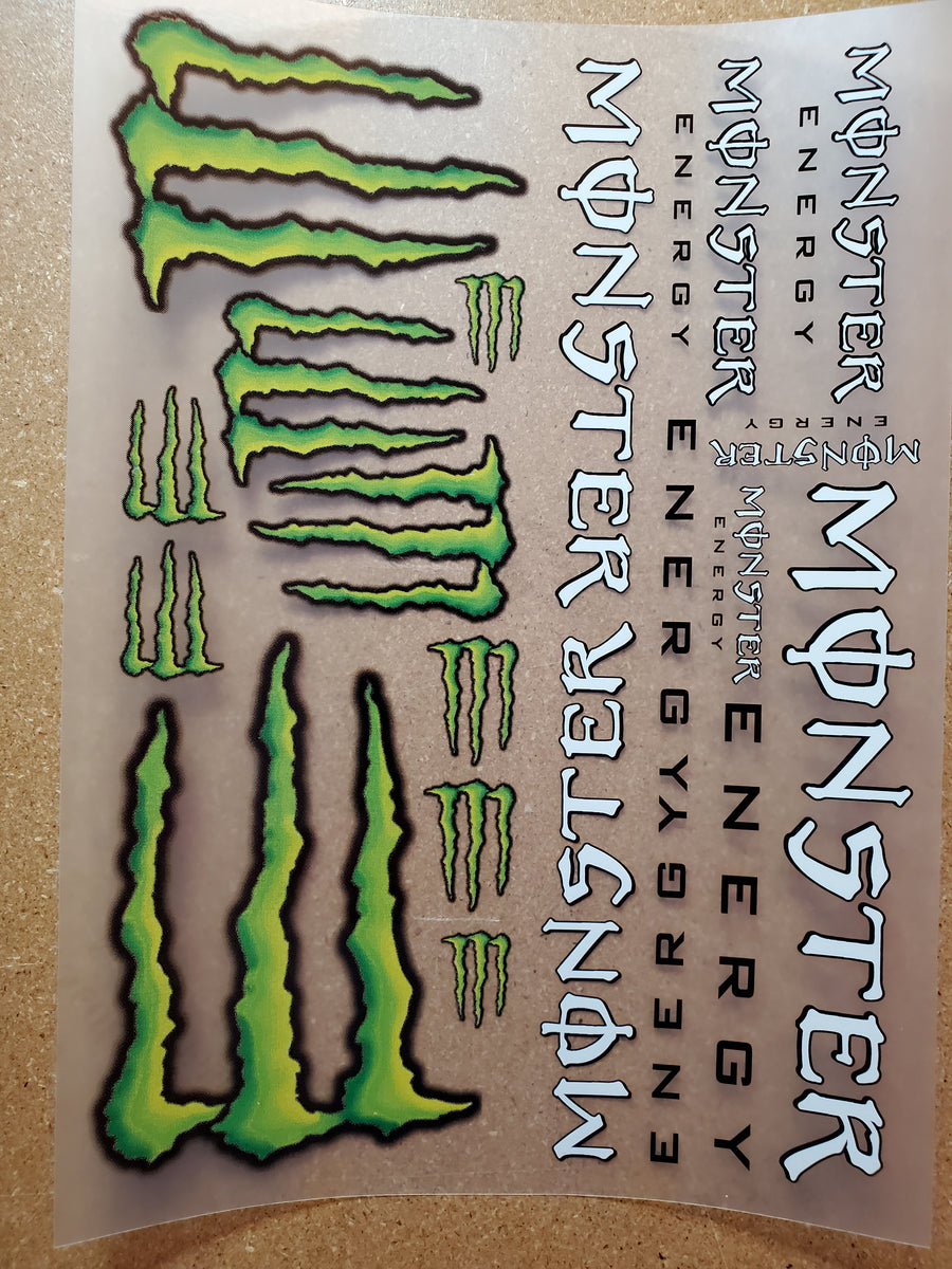 Monster Sticker Sheet 2  Monster stickers, Monster energy, Monster