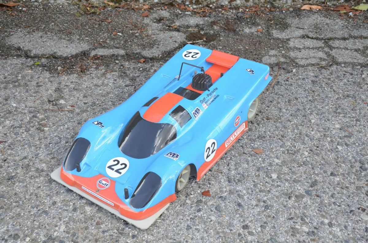 Porsche 917 1/8 Scale GP Clear RC Car Body | Delta Plastik