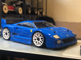 FERRARI F40 1/8 SCALE GT RC CLEAR CAR BODY - 0100
