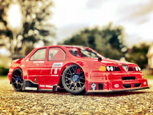 Alfa Romeo DTM 1/8 Scale Clear RC Car Body | Delta Plastik