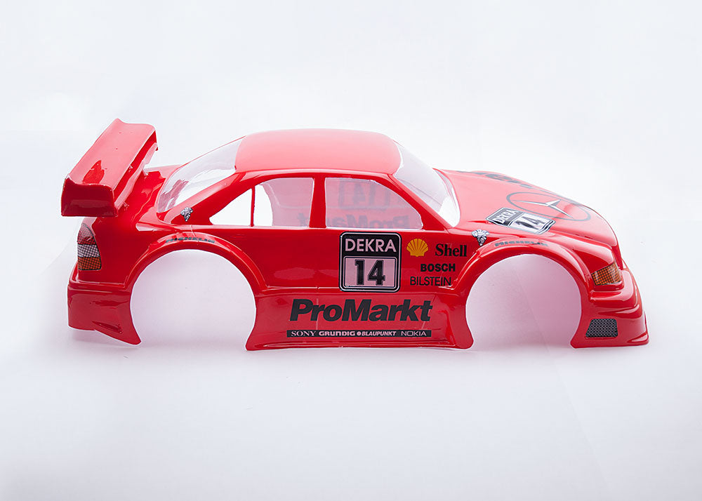 Mercedes E190 DTM 1/8 Scale Clear Rally Body | Delta Plastik
