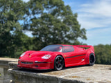 XL FERRARI F50 CLEAR RC CAR BODY fits Limitless Felony and VTE2 1/7 scale - 9506
