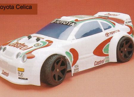 Toyota Celica 1/8 Scale Clear RC Car Body | Delta Plastik – Delta