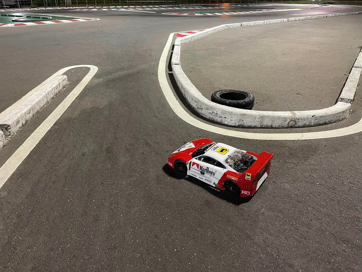 FERRARI F40 1/8 SCALE GT RC CLEAR CAR BODY - 0100
