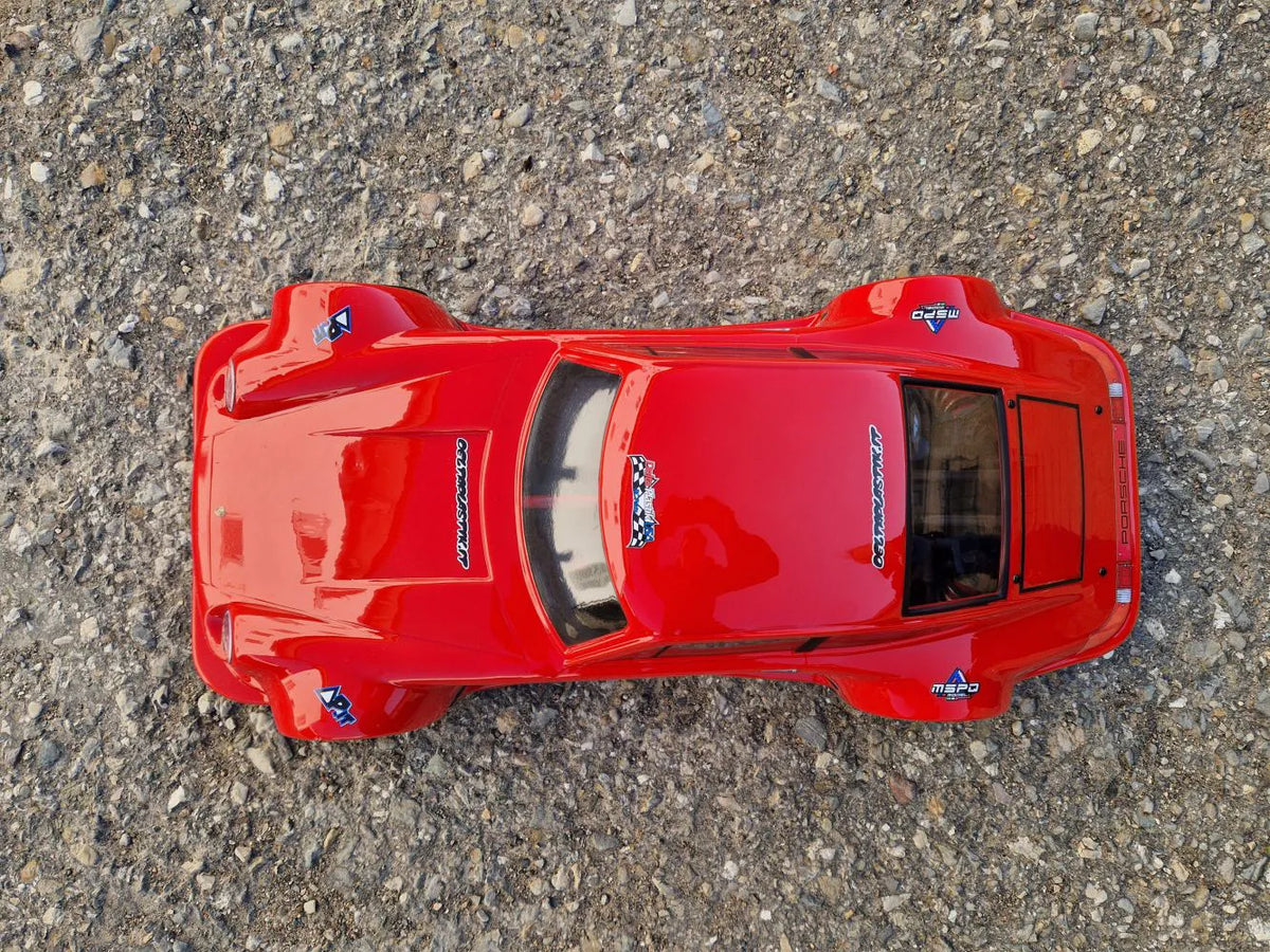 PORSCHE CARRERA RS 1/7 CLEAR RC CAR BODY - 8518