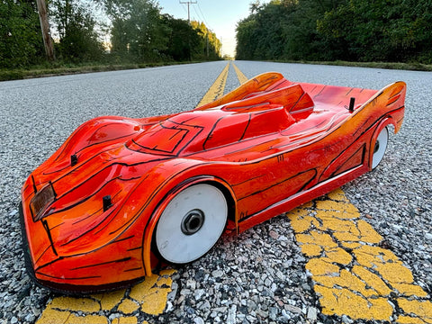 Delta Plastik 7507 -  R18 Dome GT2 1/8 Scale GT2 360mm Clear RC car body
