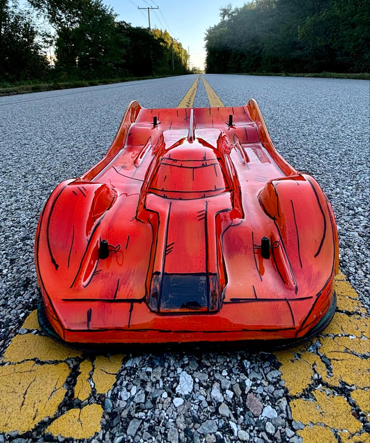 R18 DOME 1/7 SCALE CLEAR RC CAR BODY - 8522 Arrma Limitless Infraction VTE2. 2MM. (No Decal or Mask) - Image 2