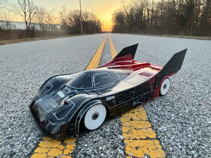 FC100 V.2 BODY FOR ARRMA INFRACTION, LIMITLESS 6s 1/7 scale Hobao VTE2. 2MM With Mask Decal & Speed Wing - Image 2
