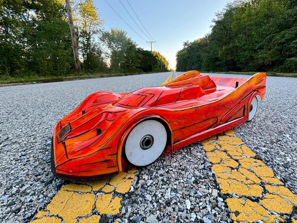 7507 Delta Plastik  -  R18 Dome GT2 1/8 Scale GT2 360mm Clear RC car body