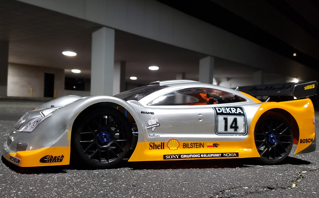 MERCEDES AMG DTM 1/8 SCALE GT CLEAR RC CAR BODY - 0159