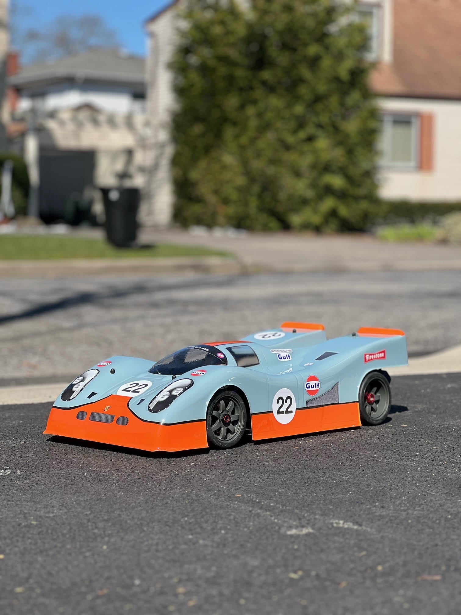 Porsche 917 1/7 Scale Clear RC Car Body | Delta Plastik – Delta