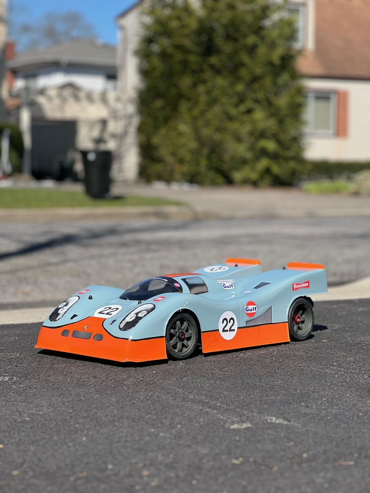 PORSCHE 917 1/7 SCALE CLEAR RC CAR BODY - 8508