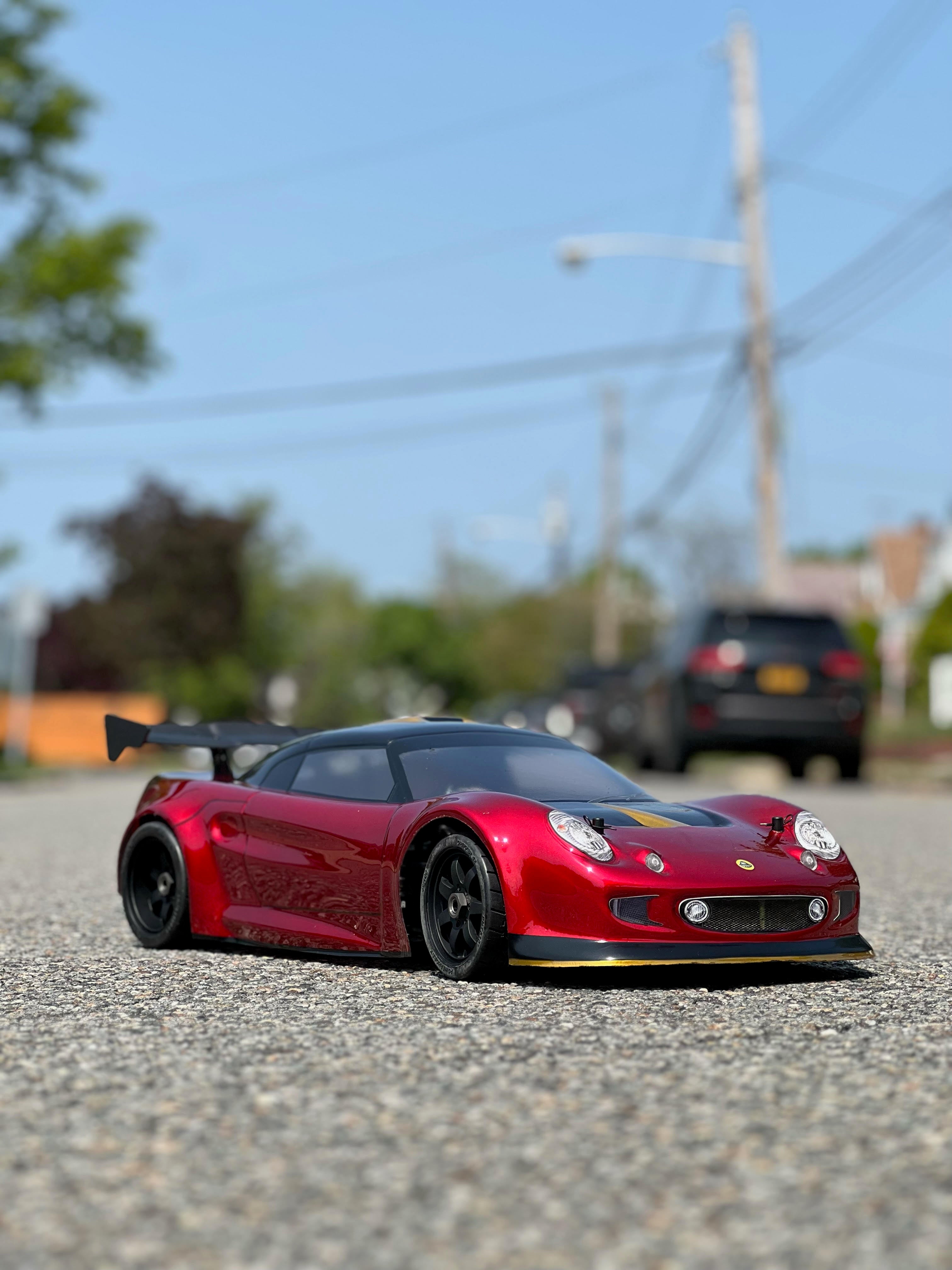 Lotus Elise 1/7 Scale Clear RC Car Body | Delta Plastik – Delta