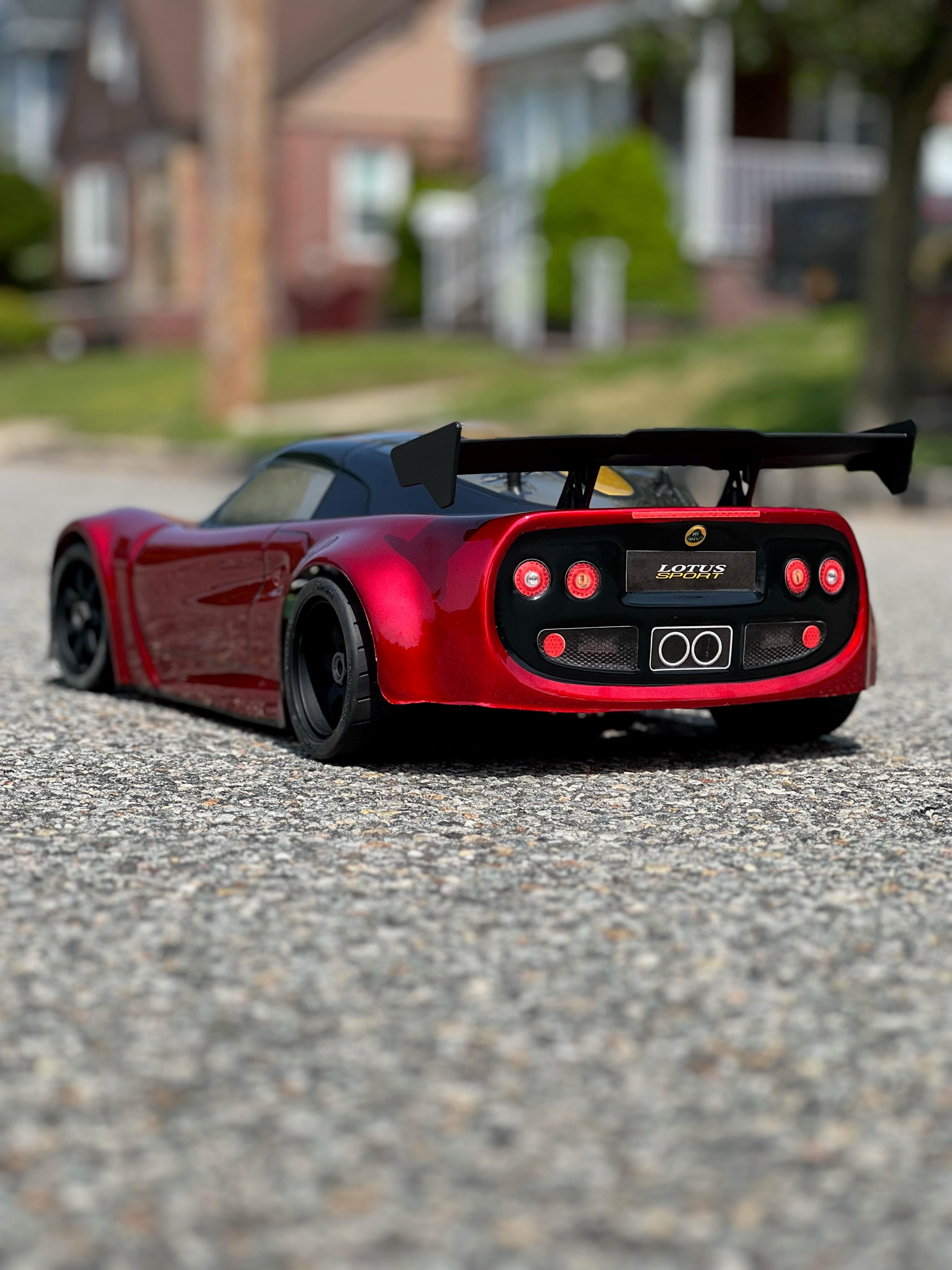 Lotus Elise 1/7 Scale Clear RC Car Body | Delta Plastik – Delta