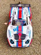 PORSCHE 911 GT1 EVO 1/8 SCALE GT CLEAR RC CAR BODY - 0165