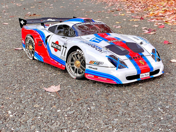 Porsche 911 GT1 ラジコンカー Porsche 911 GT1 EVO 1/8 Scale RC Clear Body | Delta Plastik