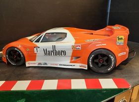 XL FERRARI F50 CLEAR RC CAR BODY fits Limitless Felony and VTE2 1/7 scale - 9506