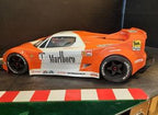 XL FERRARI F50 CLEAR RC CAR BODY fits Limitless Felony and VTE2 1/7 scale - 9506