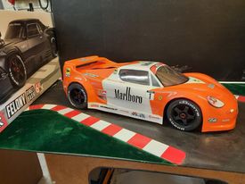 XL FERRARI F50 CLEAR RC CAR BODY fits Limitless Felony and VTE2 1/7 scale - 9506