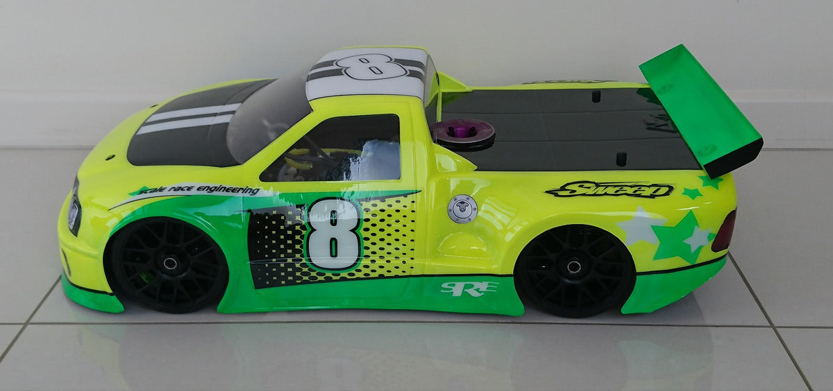 THUNDER TRUCK GT CLEAR RC CAR BODY Fits 1/10 Traxxas Slash Hobao VTE - NAS325