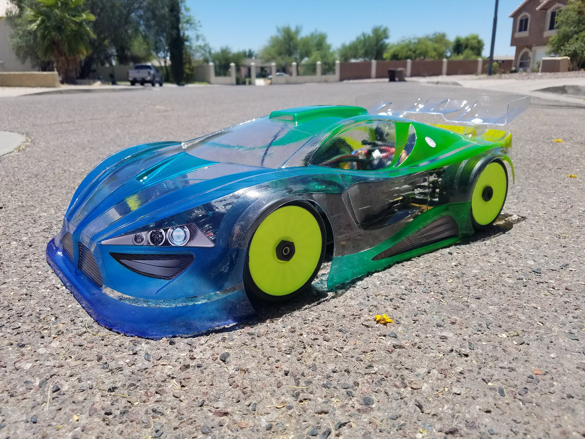 PZ 4.0 1/8 SCALE GT CLEAR RC CAR BODY - 0173