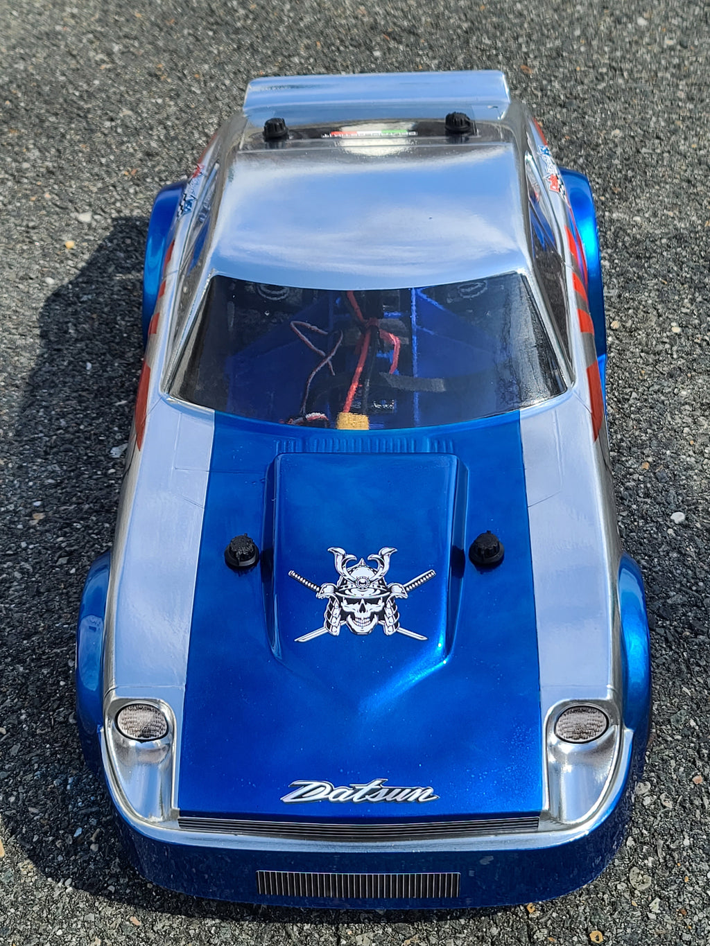 DATSUN 240 Z DRAG CLEAR RC CAR BODY - DPDR2000