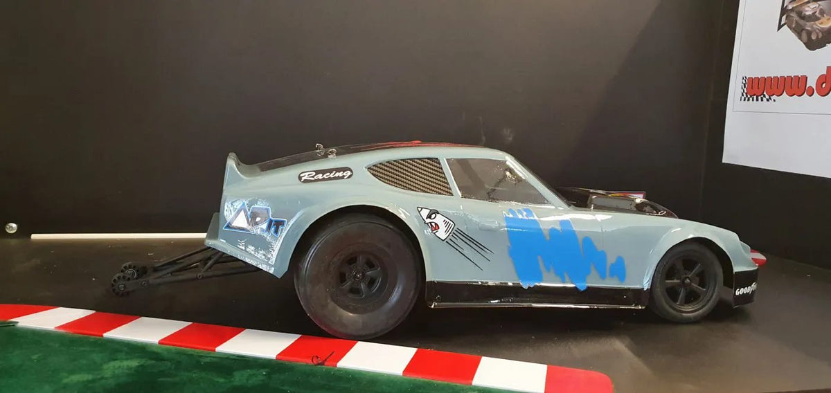 DATSUN 240 Z DRAG CLEAR RC CAR BODY - DPDR2000