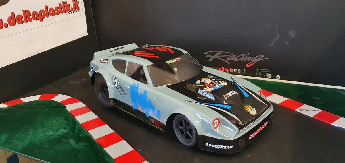DATSUN 240 Z DRAG CLEAR RC CAR BODY - DPDR2000