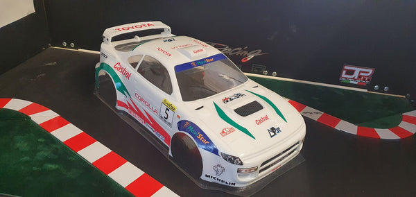 1/10 Toyota Celica 4R Rally Clear RC Car Body | Delta Plastik