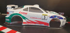 TOYOTA CELICA 4R RALLY CLEAR RC CAR BODY - 1/10 TRAXXAS RALLY - 5000