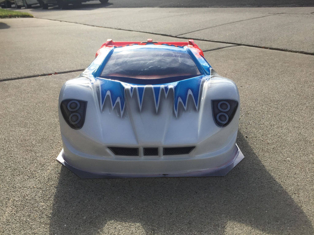 MASERATI MC12 CORSA 1/8 CLEAR RC CAR BODY - 0177