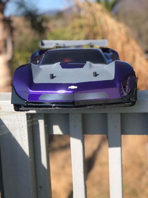 CR4 1/8 SCALE GT CLEAR RC CAR BODY - 0121