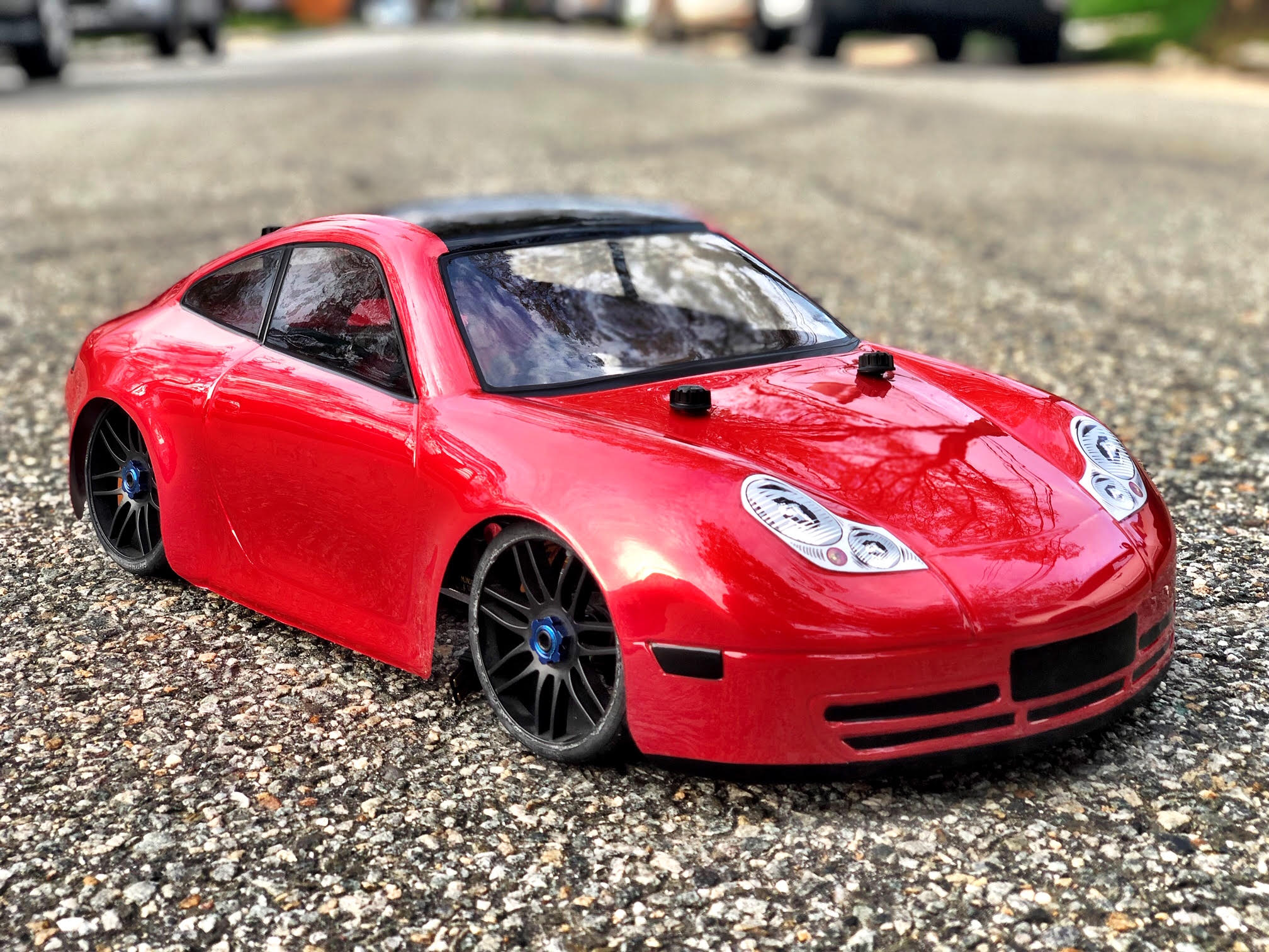Porsche 911 GTS 1/8 Scale Clear RC Car Body | Delta Plastik