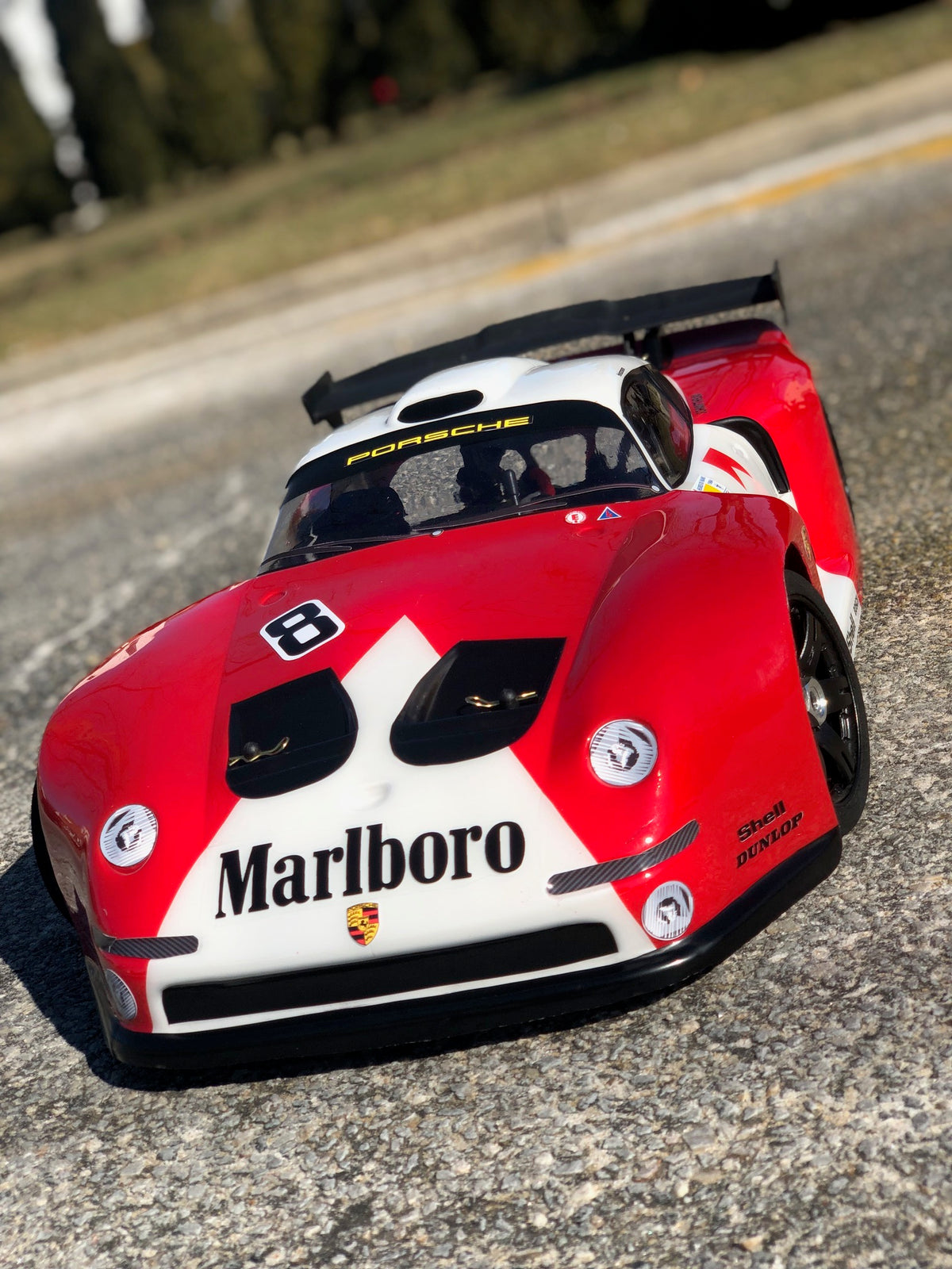 Delta Plastik 7503 Porsche GT2 1/8 Scale GT2 360mm RC car body