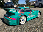 PORSCHE 911 1/8 SCALE GT RC CAR BODY - CLEAR OR BLACK ABS 0111