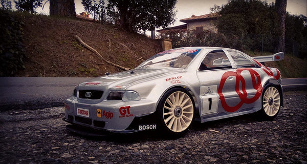 Audi Quattro A4 Superturismo 1/8 Scale GT Clear RC Car Body