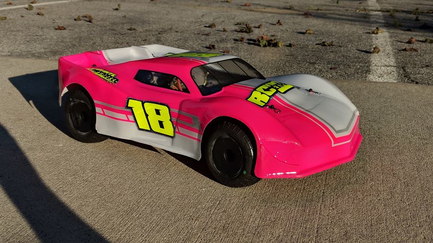 CR4 1/8 SCALE GT CLEAR RC CAR BODY - 0121