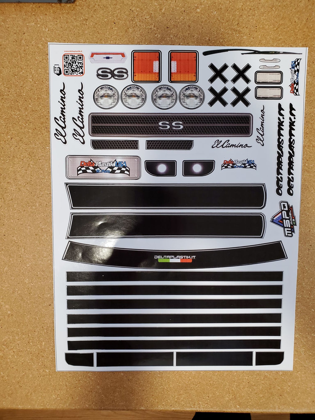 CLASSIC AMERICAN MUSCLE 1/7 SCALE CLEAR RC CAR BODY - 8513