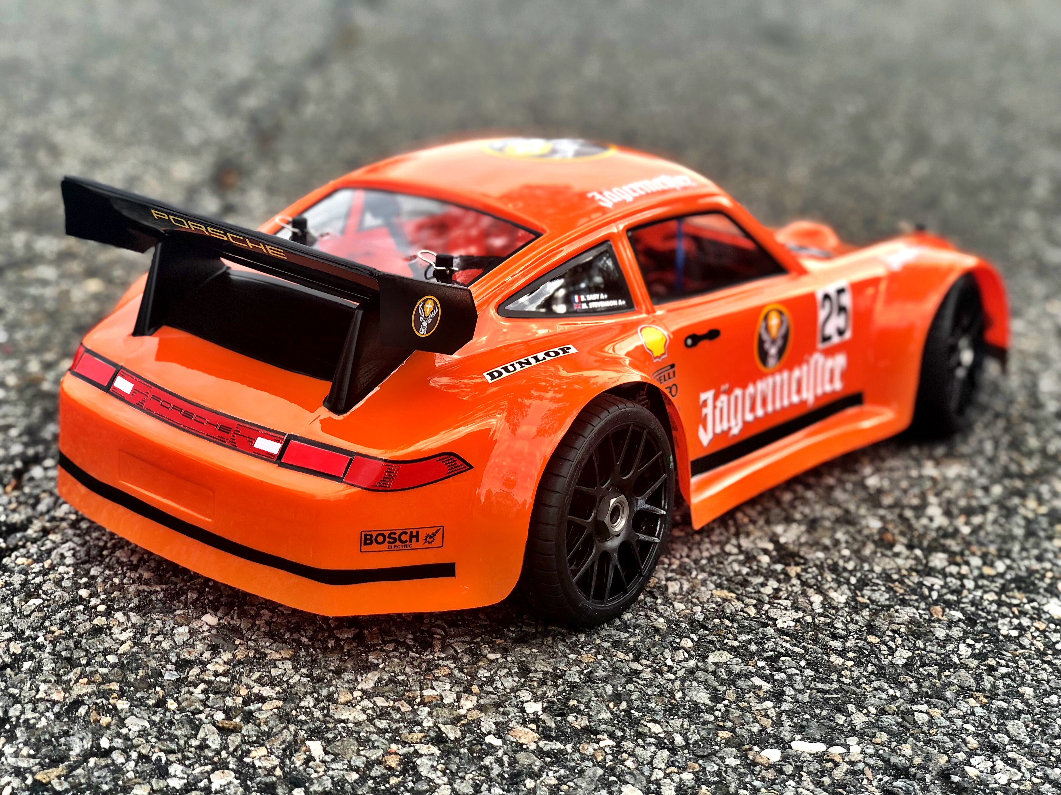 1/8 Scale Porsche 911 GT RC Car Body | Delta Plastik – Delta