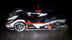 AUDI R18 1/8 SCALE GT CLEAR RC CAR SPEED RUN BODY - 0167S