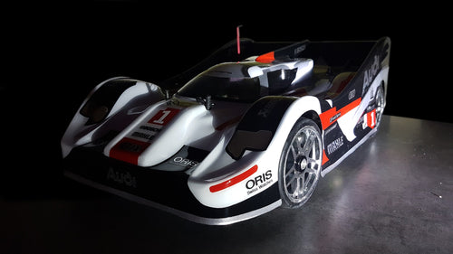 AUDI R18 1/8 SCALE GT CLEAR RC CAR SPEED RUN BODY - 0167S